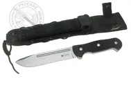 Нож Максимус (Maximus) сталь D2 Satin, черная рукоять