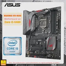 Комплект материнских плат ASUS MAXIMUS VIII HERO ROG + i5 6400, ОРИЕНТИРОВАННЫЙ НА ГЕЙМЕРОВ INTEL Z170 CORE I5 LGA 1151 ДВУХКАНАЛЬНЫЙ DDR4 3733 HDMI ATX