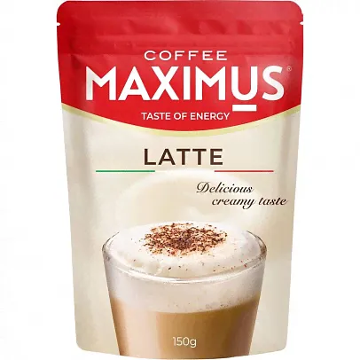 Кофейный напиток Maximus "Latte", растворимый, м/у, 150 г-0