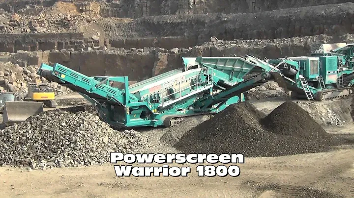Powerscreen XA400S Pre-Screen and Warrior 1800 at MA Crushing, UK