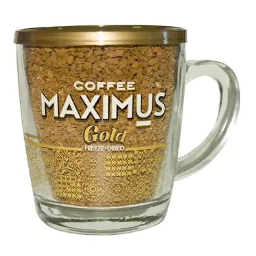 Кофе субл.в стекл.кружке "Gold" TM Maximus 70гр/12