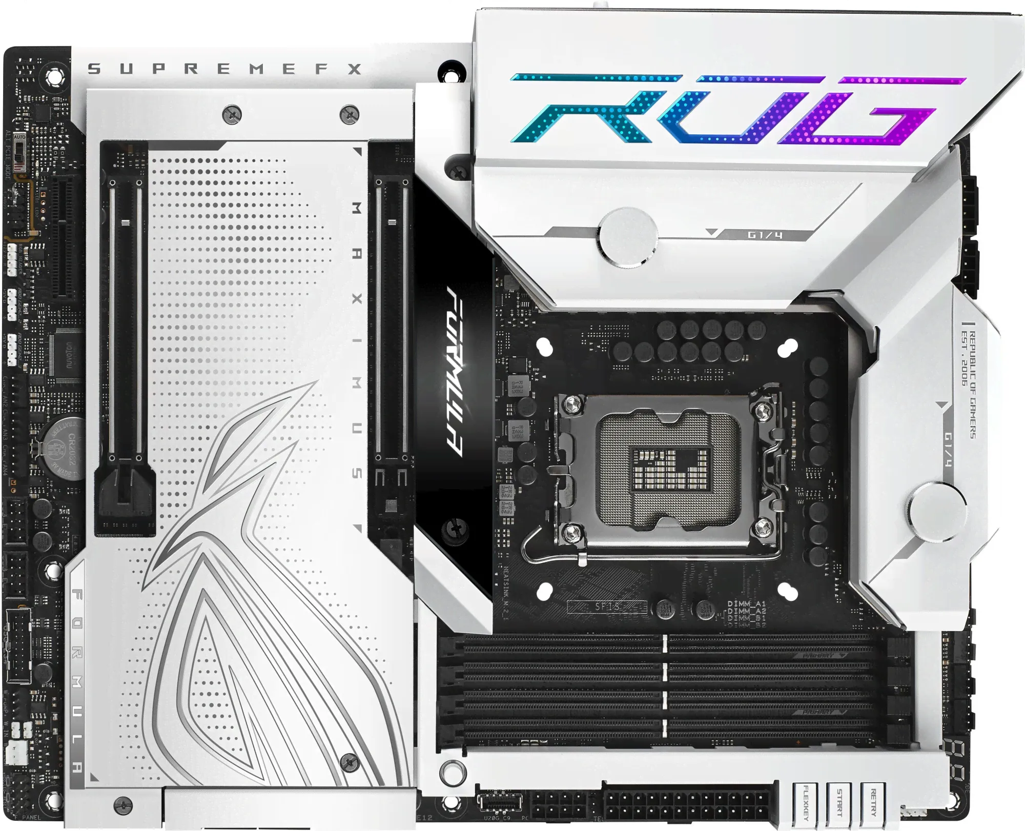 ASUS ROG MAXIMUS Z790 FORMULA, LGA1700, Z790, 4*DDR5, HDMI, 6xSATA3 + RAID, M2, Audio, Gb LAN, USB 3.2, USB 2.0, ATX; 90MB1FS0-M0EAY0