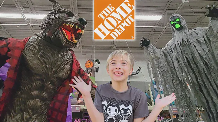 2 New Home Depot Halloween Store Walkthroughs! Shopping for 12 Foot Animated Witch + Christmas!