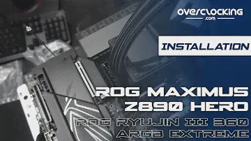 ROG Maximus Z890 HERO et le système de refroidissement ROG Ryujin III 360 ARGB Extreme