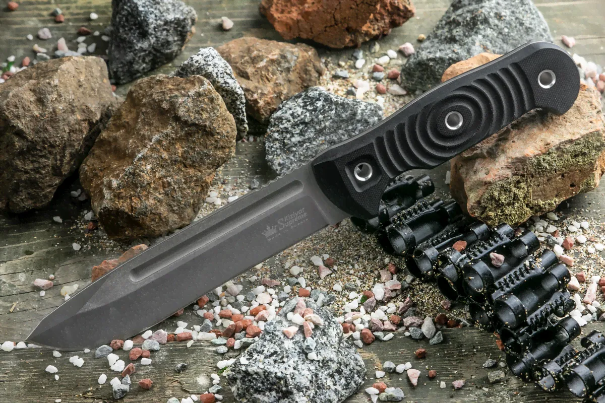 Нож MAXIMUS Sleipner TW G10-BH Black (TacWash, G10 Black Handle, Black MOLLE-0