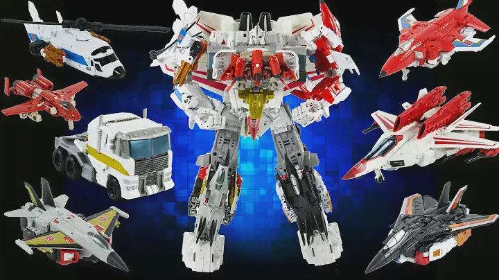 Transformers JetPower Optimus Maximus ( Jetfire + Optimus Prime + Aerialbots ) Combine Robot Toys