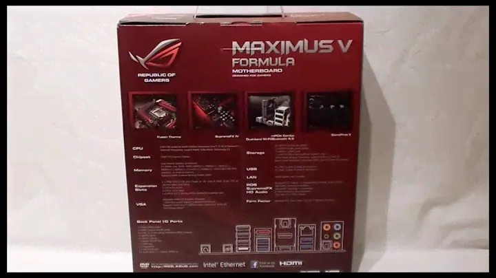 ASUS Maximus V Formula LGA1155 gaming motherboard