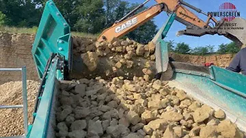 Scalping Limestone with the Powerscreen Warrior 1800