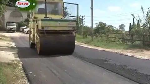 В Гагре по ул  Генерала Дбар ведется ремонт дороги