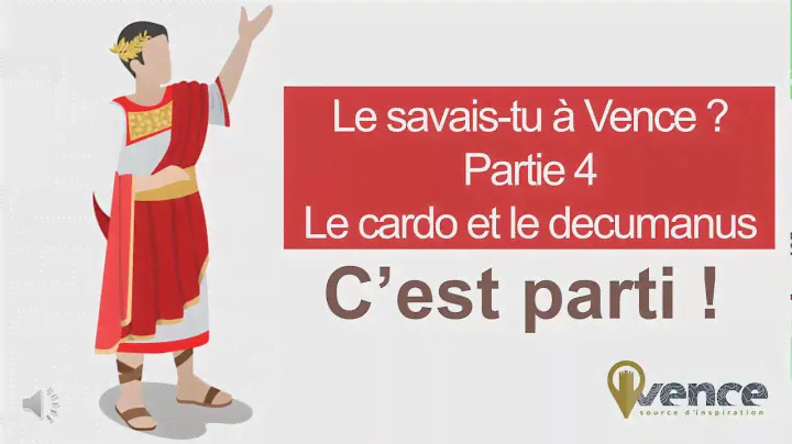 Bulles de Cultures Le saviez-vous à Vence ? Le cardo et le decumanus.