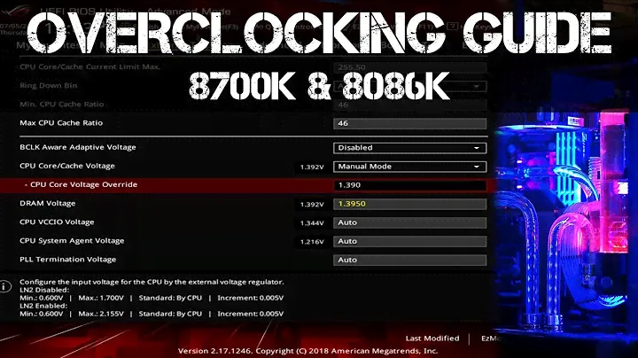 Как разогнать 8700K и 8086K - ASUS Maximus X и другие