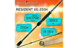 Спиннинг Maximus RESIDENT JIG 251H 2.51м 14-56гр