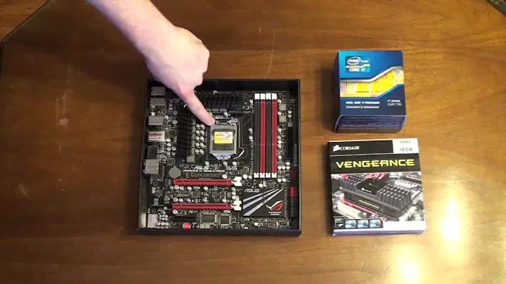 How to: Install a CPU and RAM