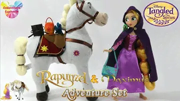 РАСПАКОВКА: Disney Store: приключенческий набор «Рапунцель и Максимус» | Обзор куклы Tangled The Series
