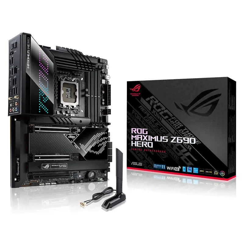 Материнская плата Asus ROG MAXIMUS Z690 HERO ATX LGA 1700, ROG MAXIMUS Z690 HERO-0
