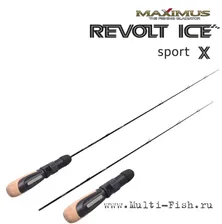 Удочка зимняя Maximus REVOLT ICE SPORT X 302MH 0,75м, тест до 40гр.