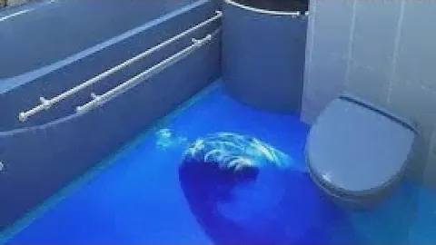 Дизайн 3d полов для ванной комнаты.
