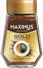 Кофе растворимый MAXIMUS Gold collection в стеклянной банке, 95 гр / Максимус