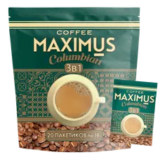 Кофе Maximus Colambian 3 в1 18г*20п