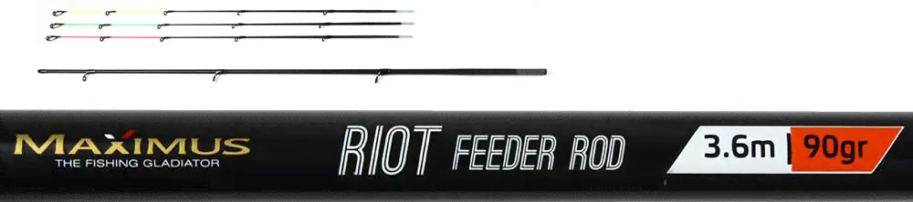 Удилище фидер. Maximus RIOT 360М 3.6m 30/60/90g (47450)-0