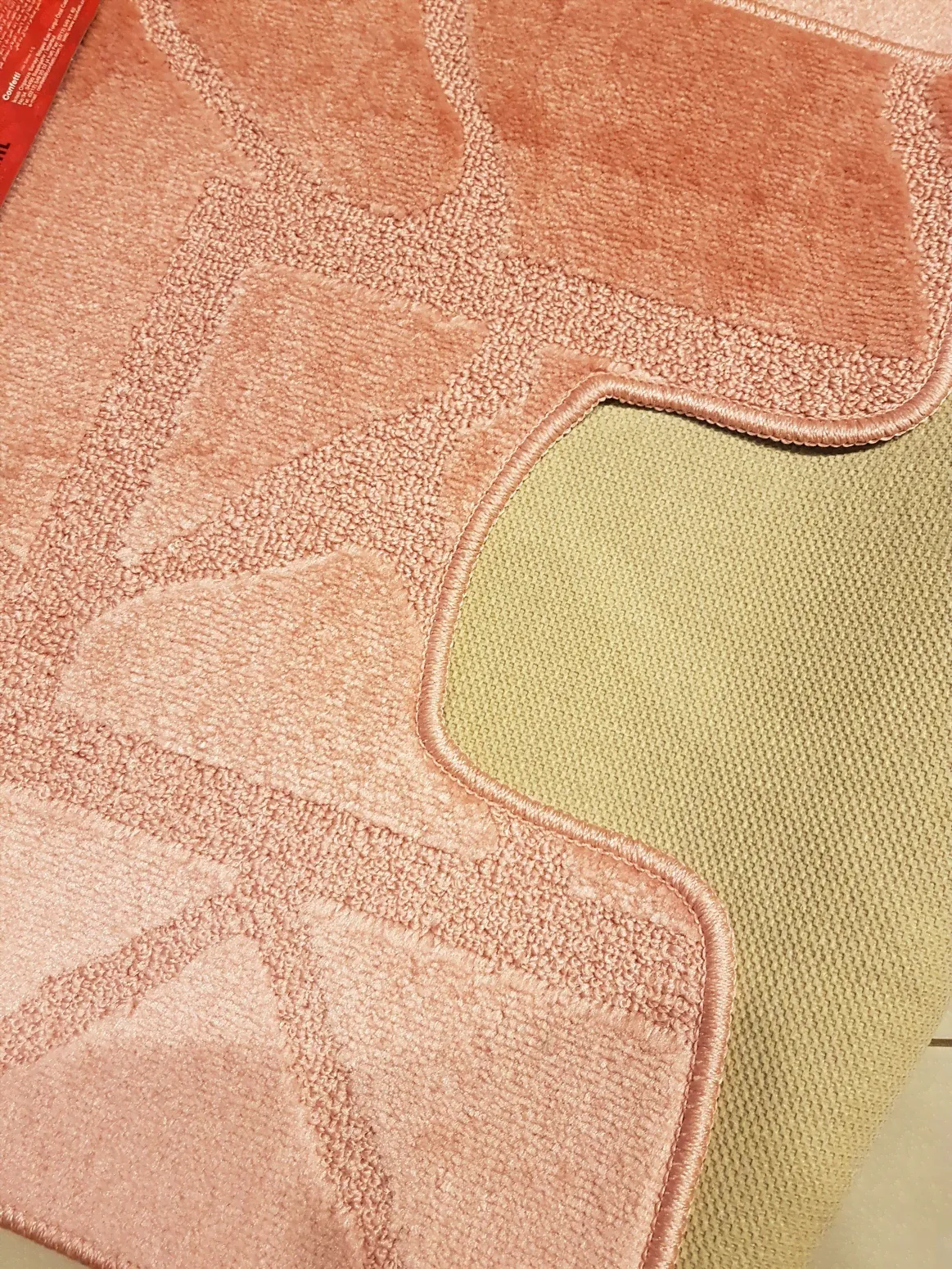 Комплект ковриков для ванной Confetti Maximus ELIT Carpet 5011 BQ 2580 Dusty Rose 0,6х1/0,5х0,6 Турция