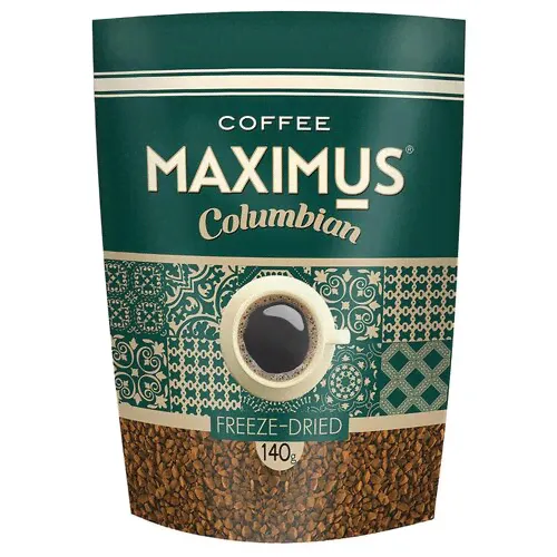 Кофе растворимый Maximus Columbian сублимированный, 140 г