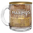 Кофе растворимый Maximus сублимированный Gold Collection в стеклянной кружке (70 г)