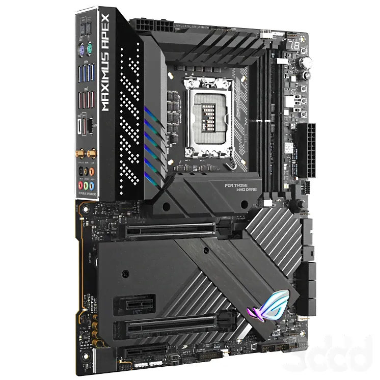 ASUS ROG Maximus Z690 Apex - Компьютеры, электроника - 3D модель-1