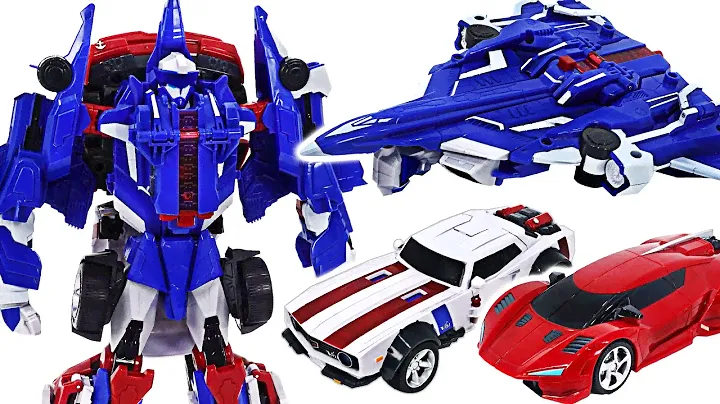 Tobot V Maximus V car, jet plane, racing car 3 transform combine! | DuDuPopTOY