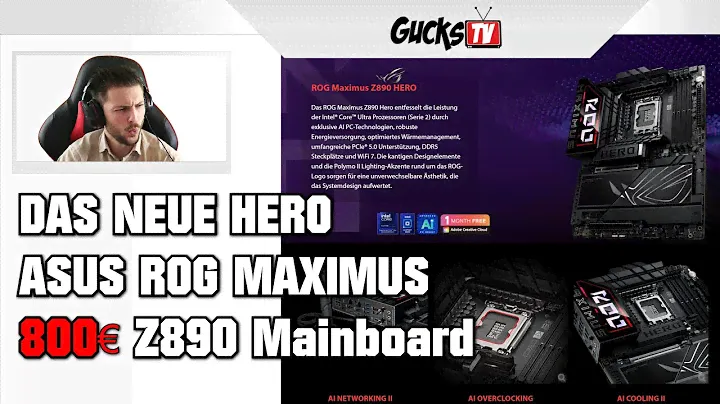 DAS NEUE HERO 800€ 🤨 Z890 Mainboard für Intel Arrow Lake! NitroPath 110A Phasen! #ASUS #ROG #MAXIMUS