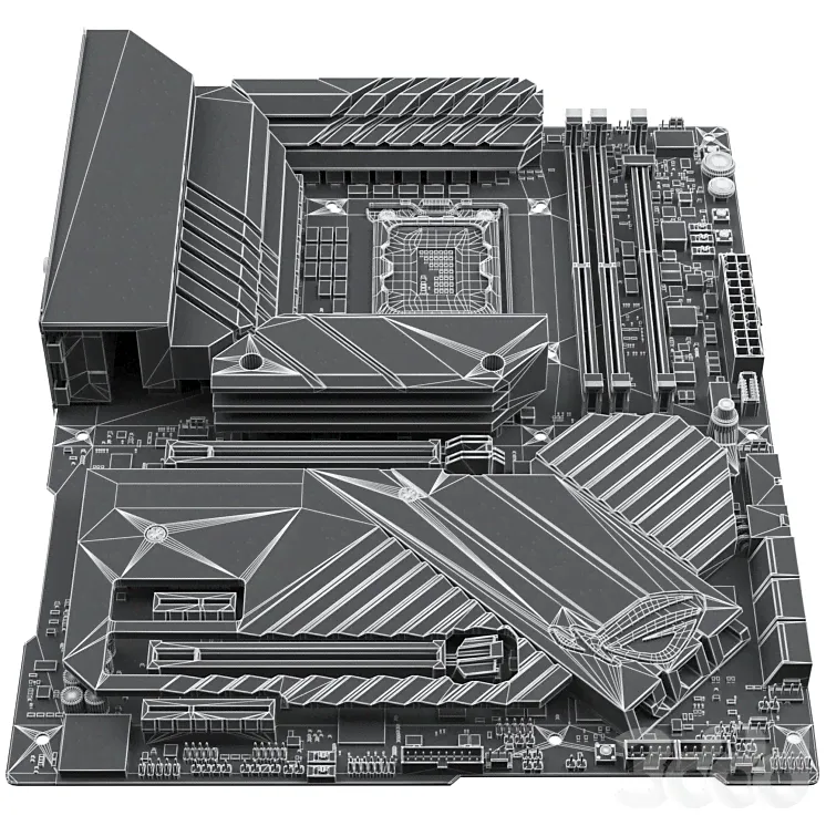 Asus ROG Maximus Z790 Apex - Компьютеры, электроника - 3D модель-3